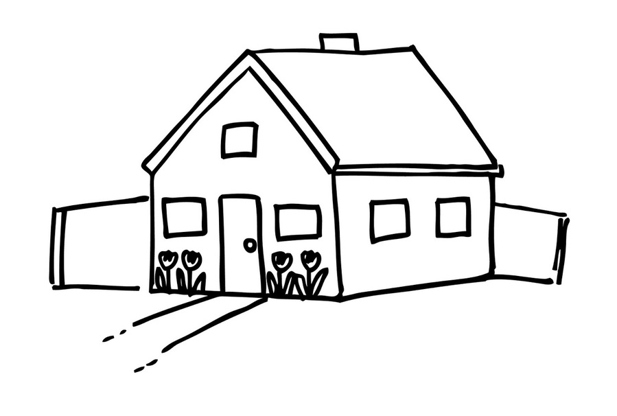 Download stick figure house clipart House Clip art.