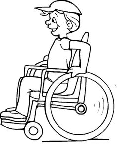 Download stick kid in wheel chair clipart color pages 20 free ...