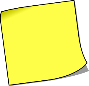 Blank Sticky Note Clip Art at Clker.com.