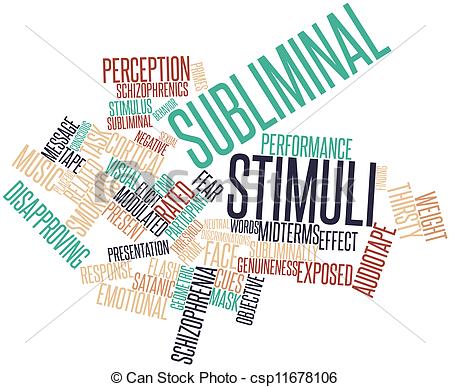 Stock Illustration of Subliminal stimuli.