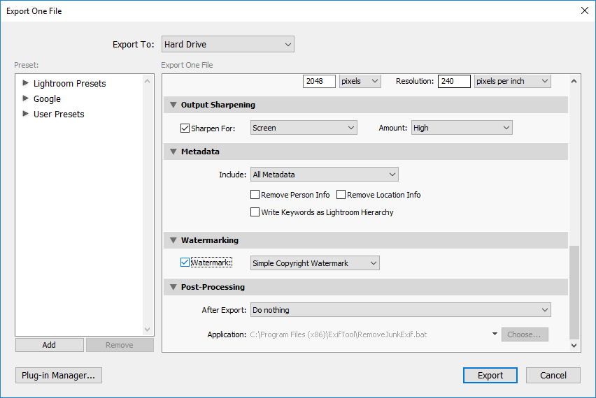 How to Watermark Images in Lightroom.