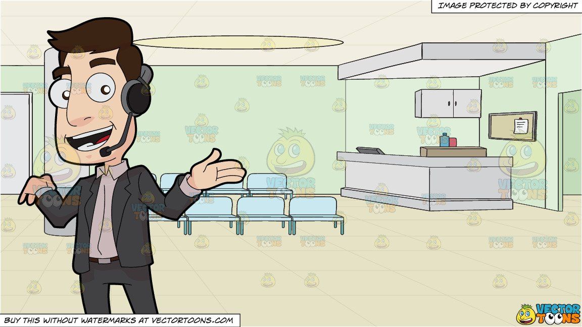 clipart #cartoon A Proud And Confident Stockbroker and Empty.