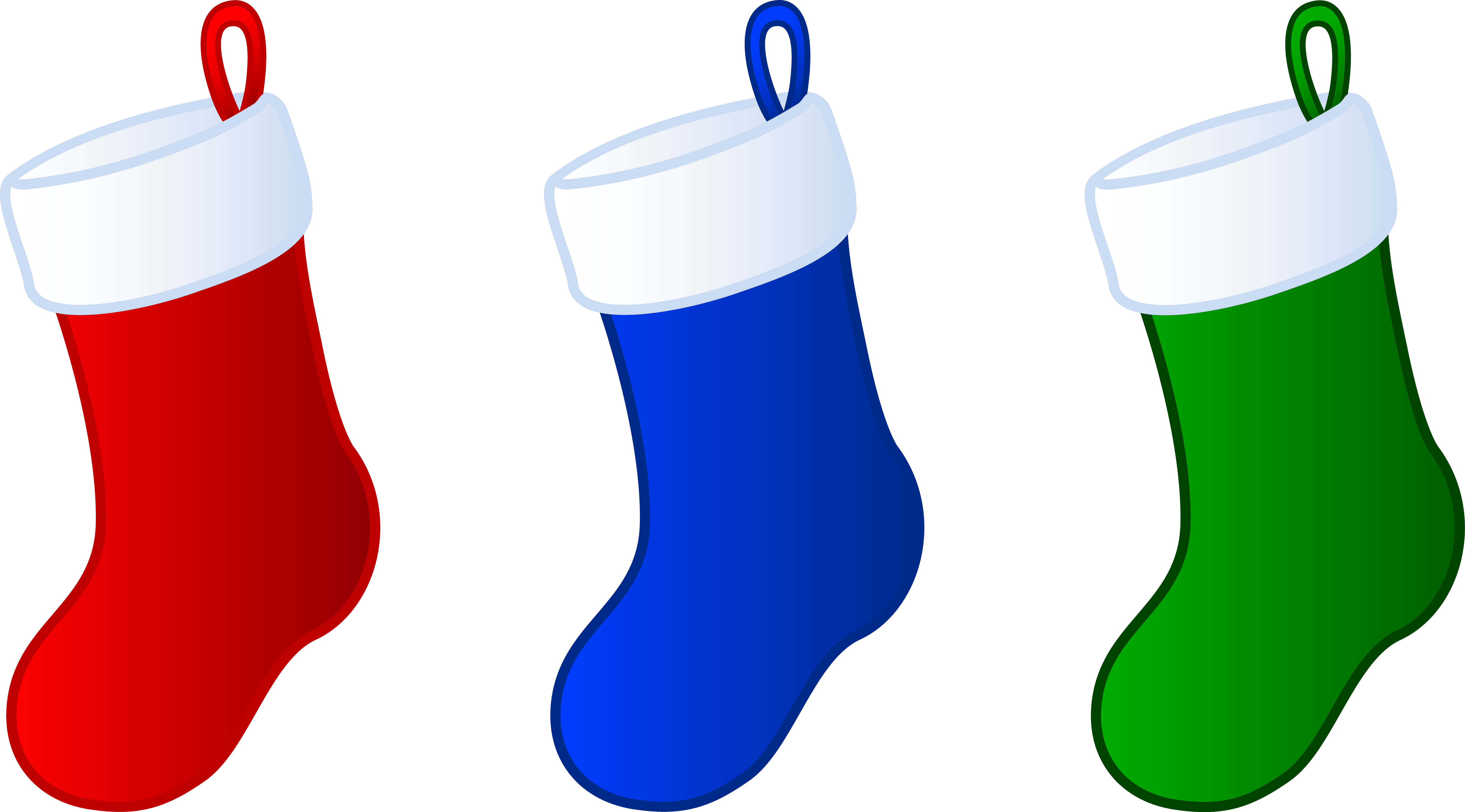 Christmas Stockings Clipart.