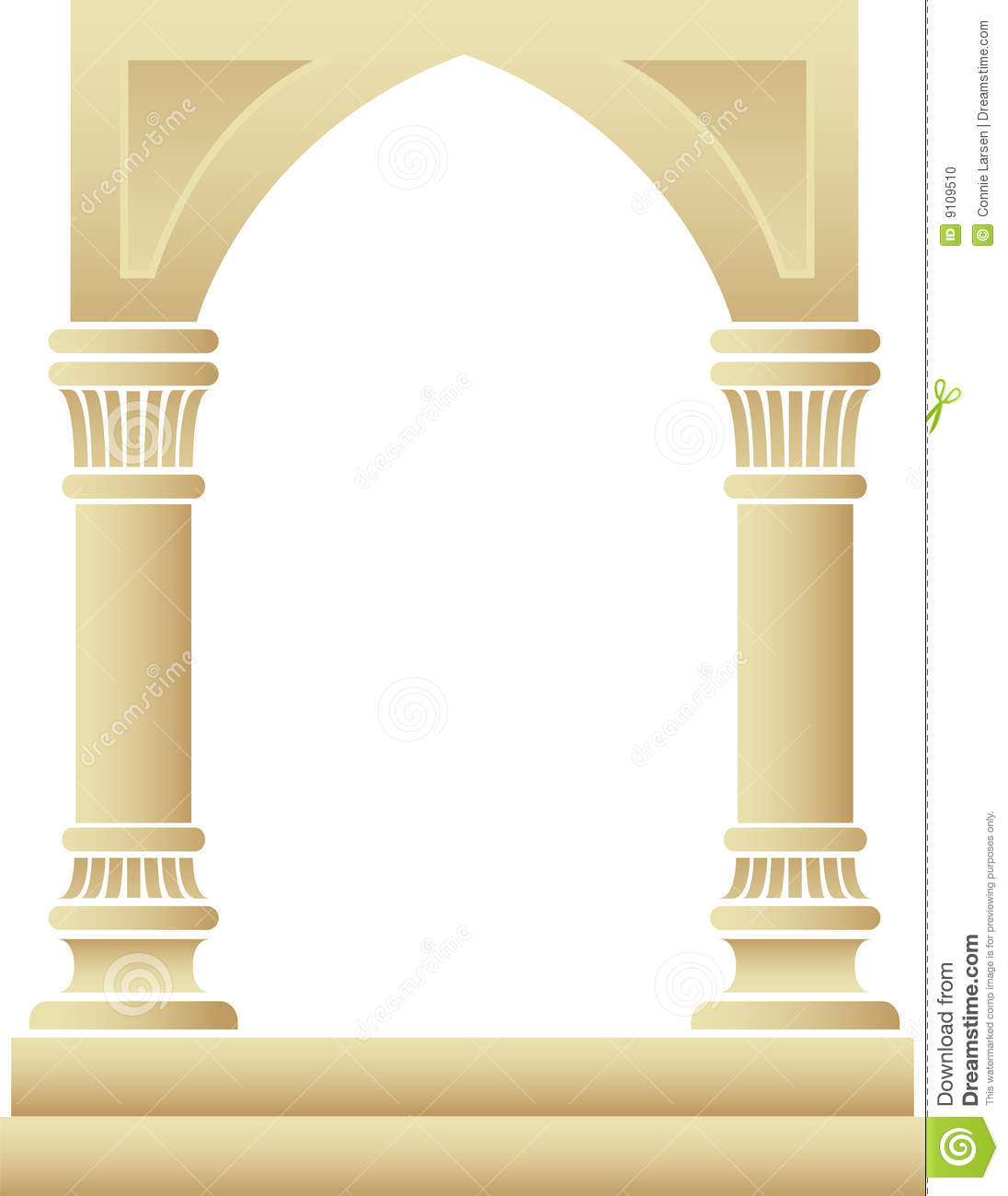 Temple arch clipart.