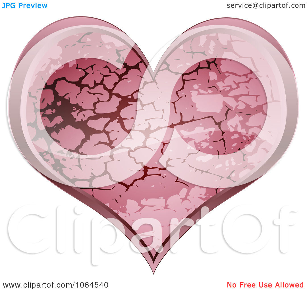 Clipart Pink Stone Heart.