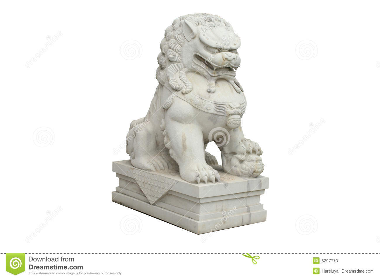 Chinese Stone Lion Stock Photos.