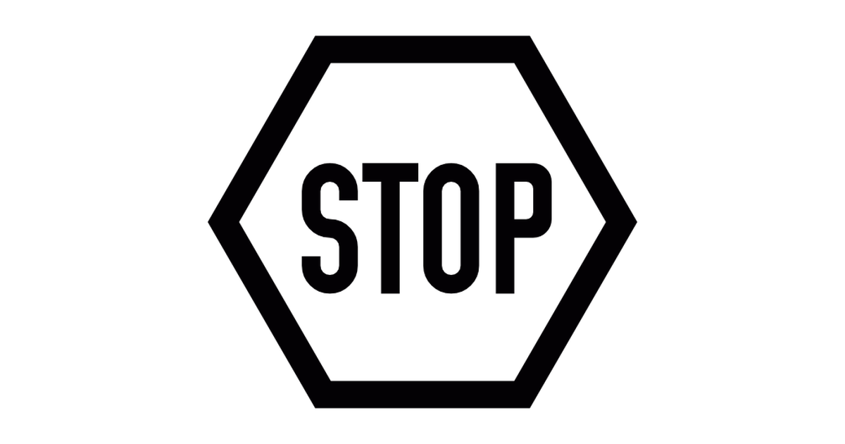 Stop sign.