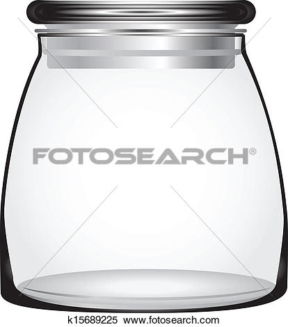 Clipart of Glass Storage Jars k15689225.