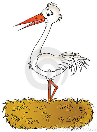 Stork Nest Clip Art Stock Photos, Images, & Pictures.