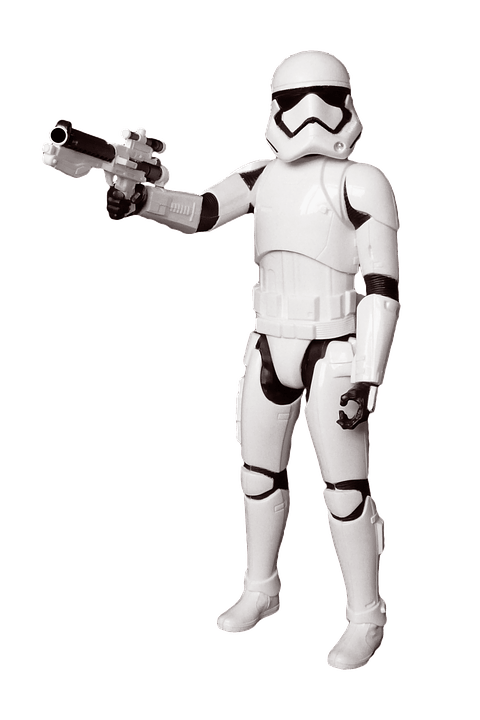 Storm Trooper Figure transparent PNG.