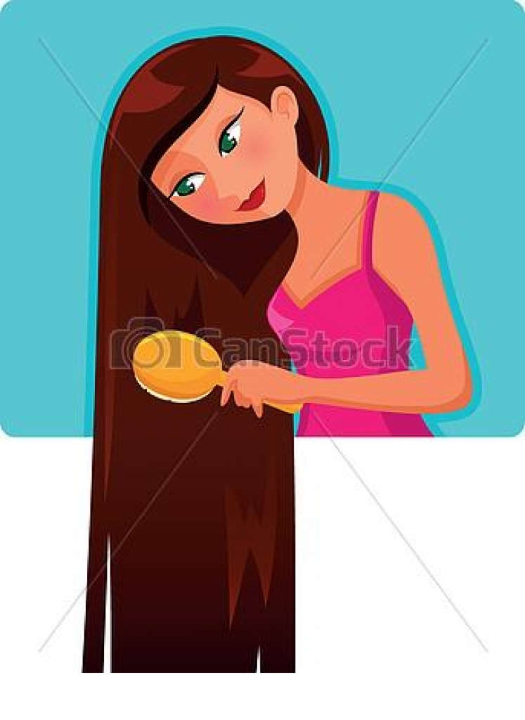 Long Hair Clipart Illustrations And Straight Royalty.