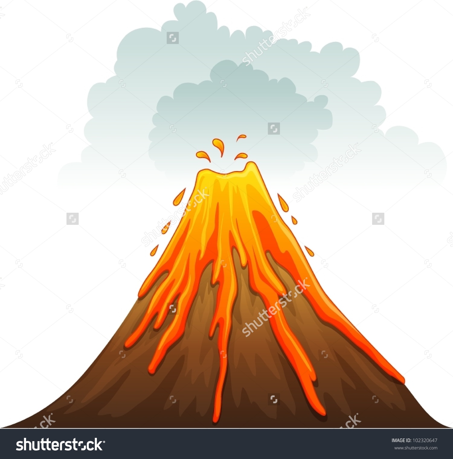 Showing post & media for Stratovolcano erupting cartoon.