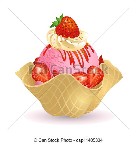 Strawberry ice cream Vector Clip Art Illustrations. 4,991.