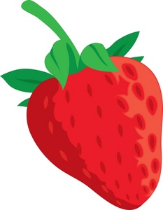 Red Strawberry Clipart.