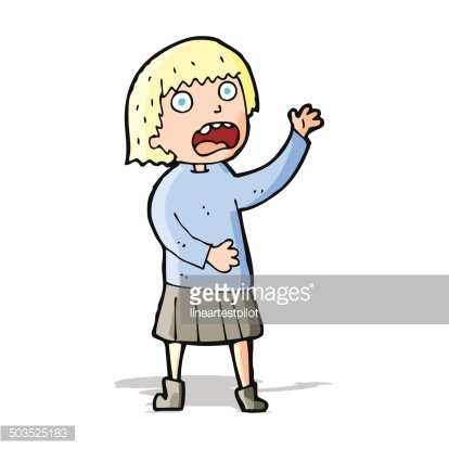 Cartoon Stressed Out Woman premium clipart.