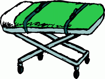 Woman Om Stretcher Clipart.