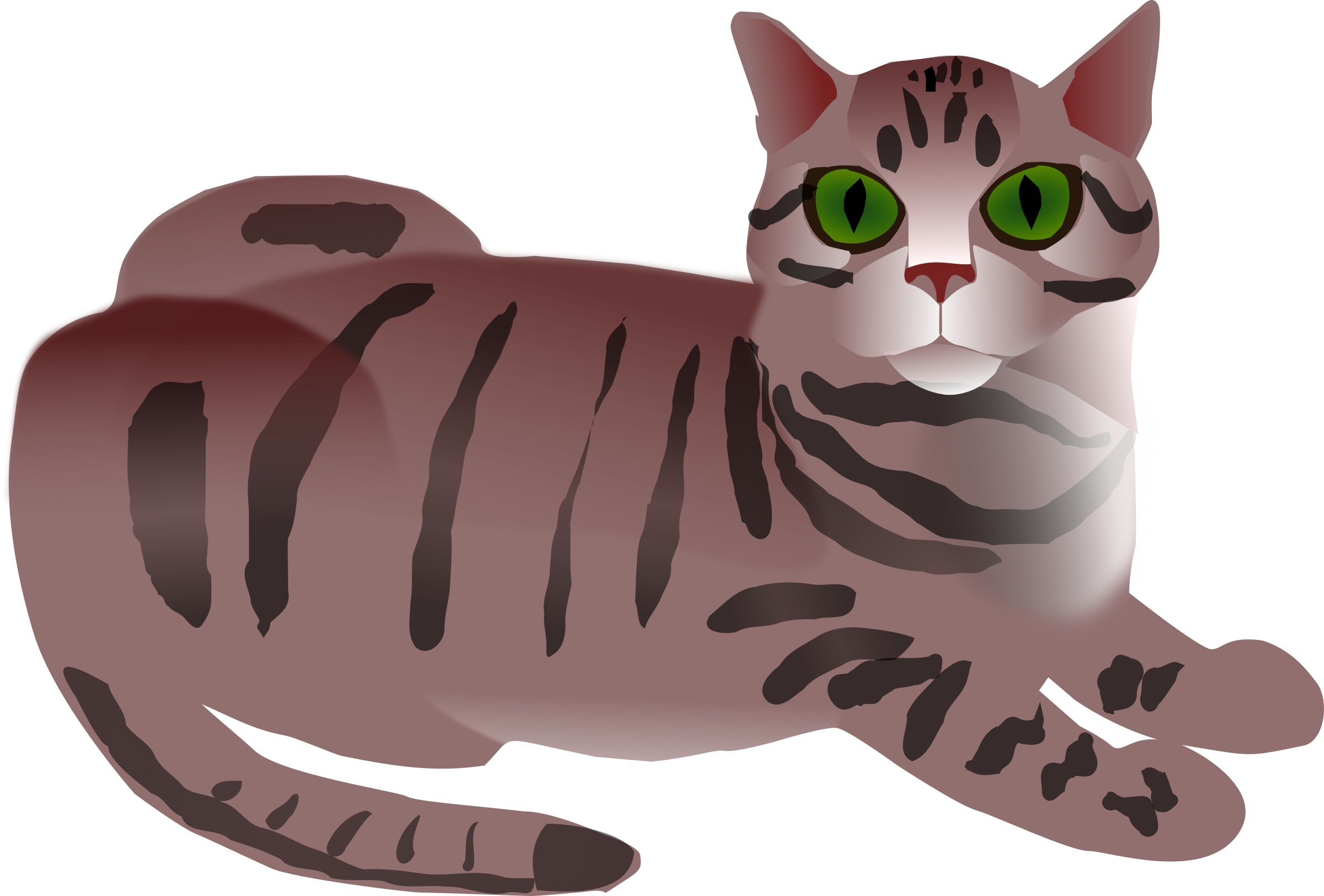 Striped cats clipart 20 free Cliparts | Download images on ...