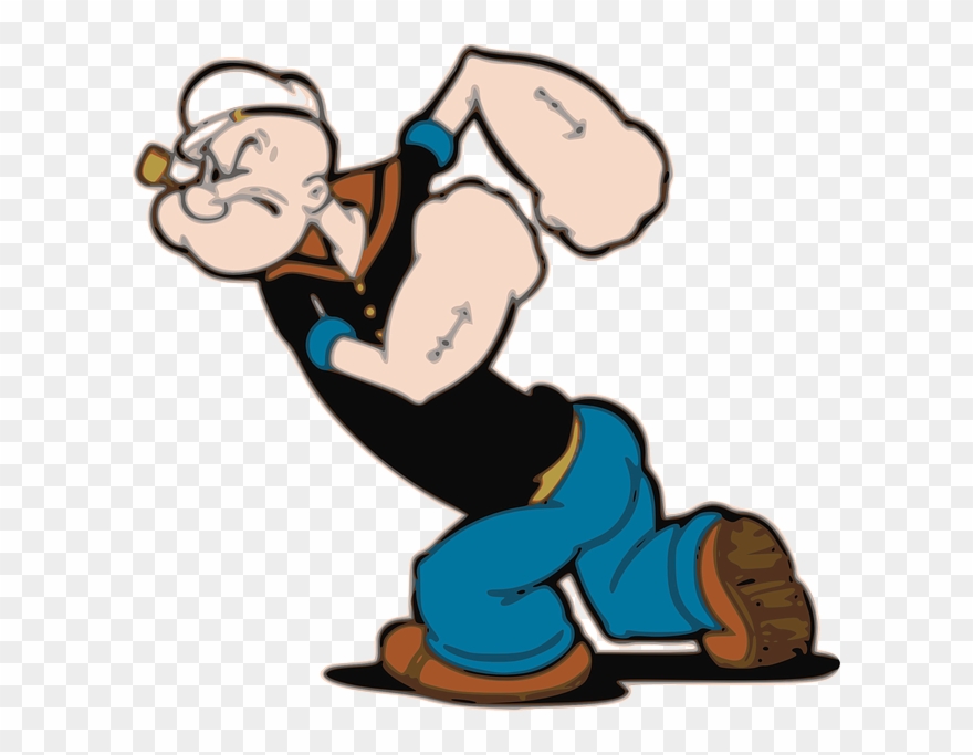 Popeye Is Strong Clipart (#1113158).