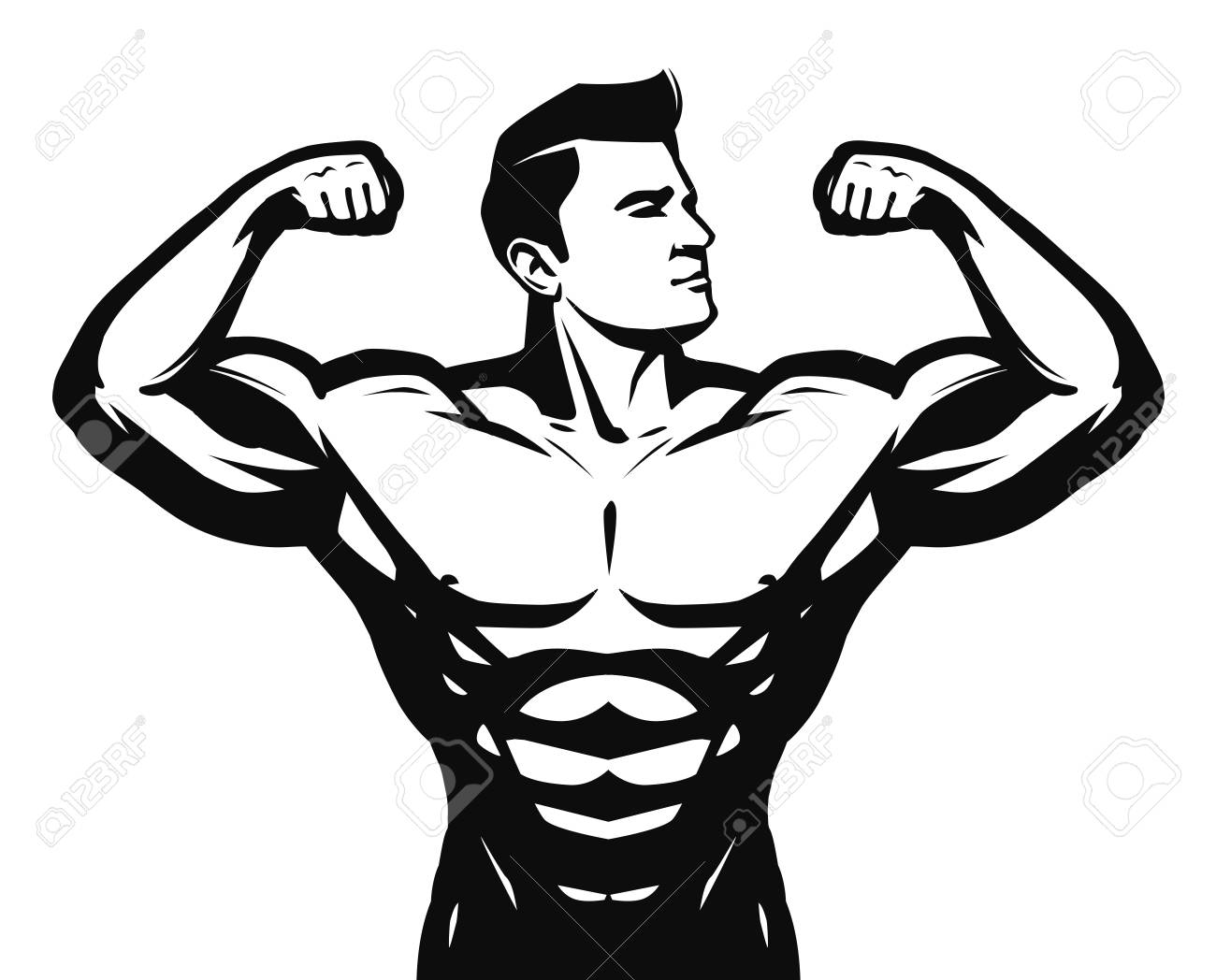 strong man clipart black and white 10 free Cliparts | Download images ...