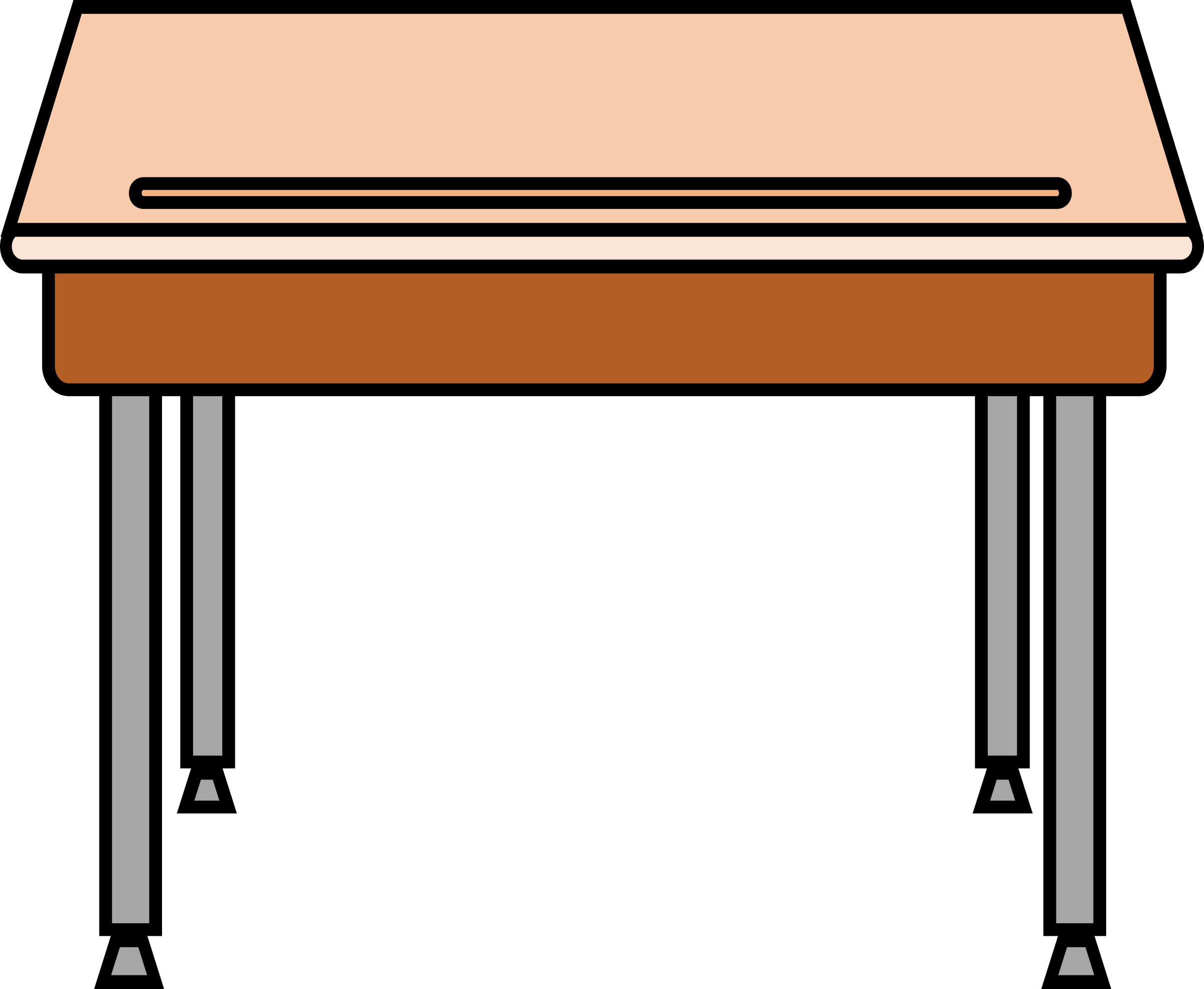 Free Student Desk Clipart Black And White, Download Free.