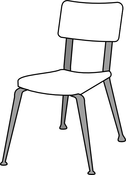 White Classroom Chair Clip Art at Clker.com.