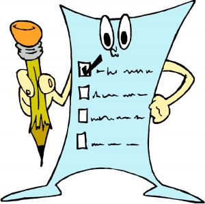 students checklist clipart