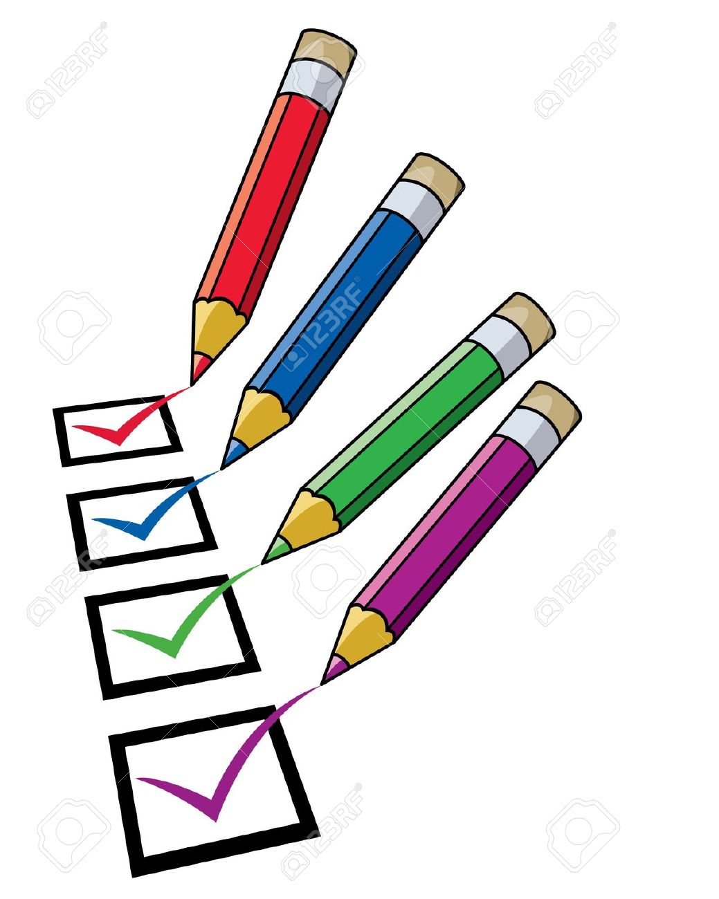 students checklist clipart