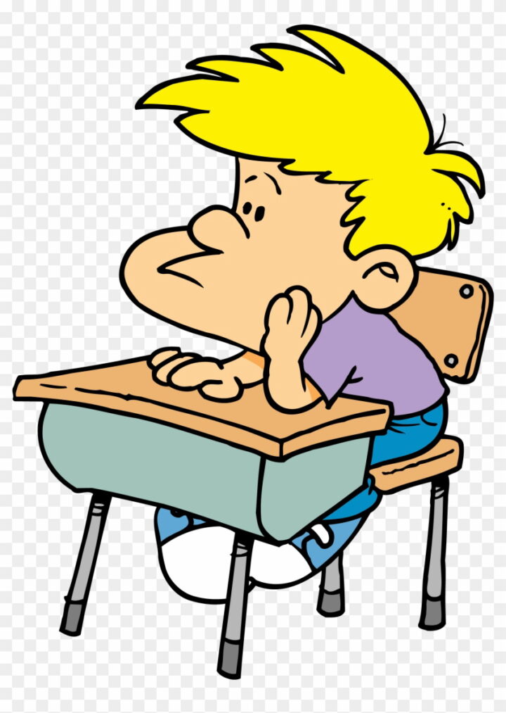 Bored Student Sitting At Desk Clipart Pay Attention Clip Art.
