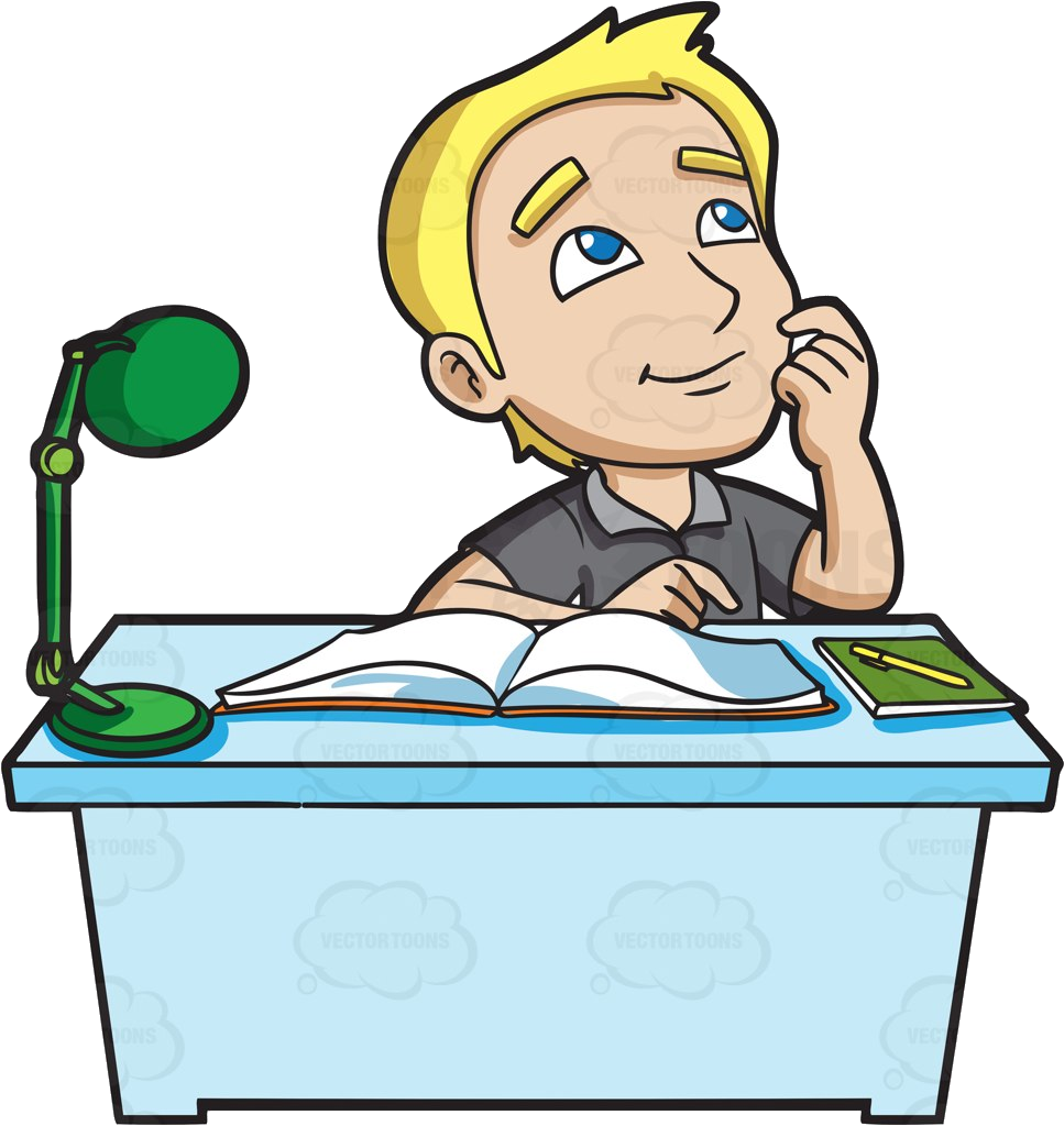 College Student Studying In Clipart Collection Transparent.