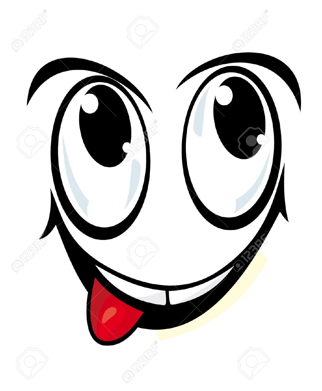 Smiling eyes clipart.