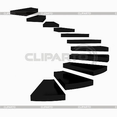 Spiral stairs clipart black spiral staircase on.