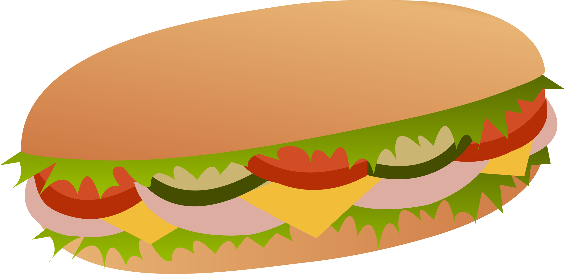 Sub Sandwich Clip Art.