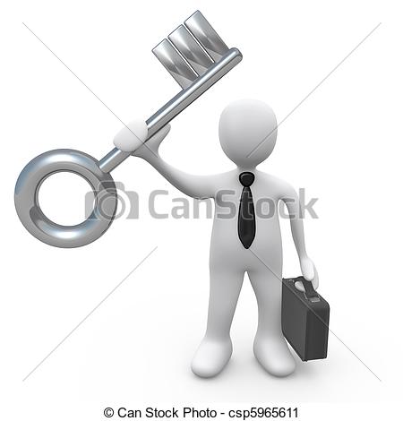 Clipart of Key To Success.
