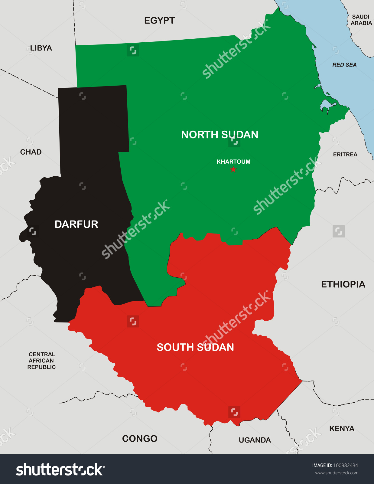 world map outline countries with south sudan
