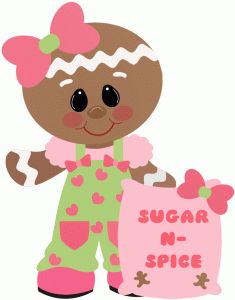 gingerbread girl sugar & spice.