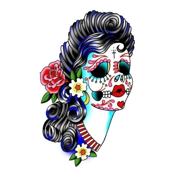 Sugar Skull Clipart Print Clipground   Sugar Skull Clipart Print 10 