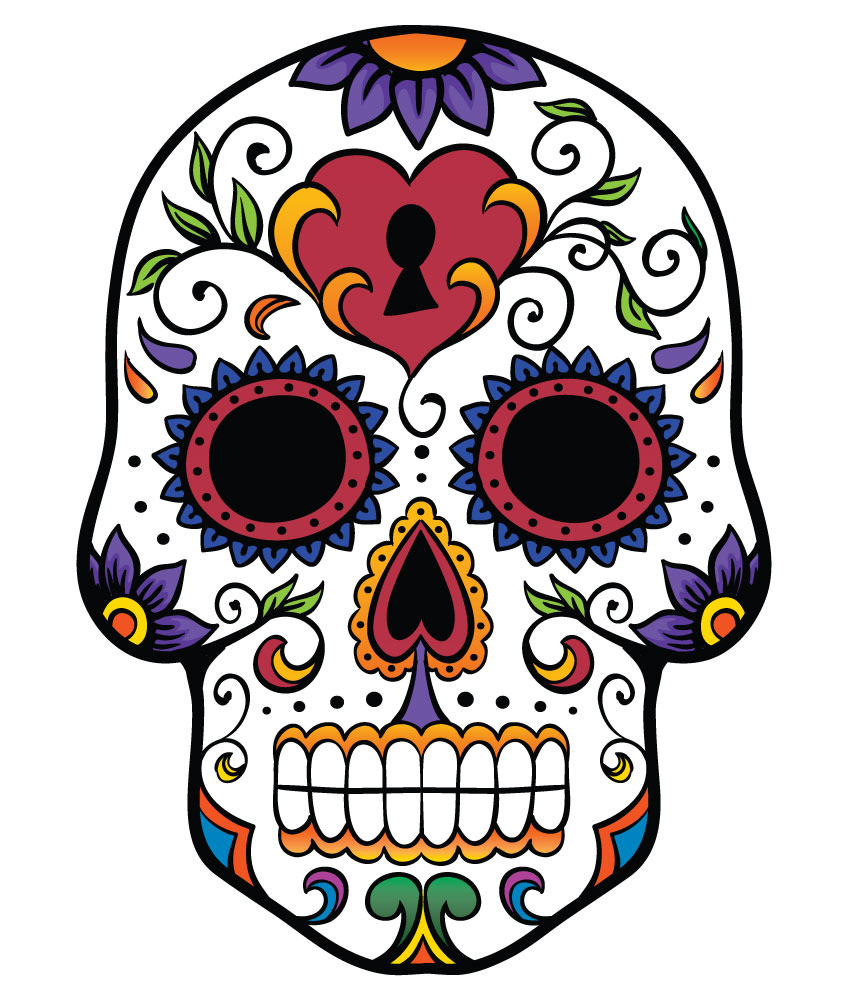 sugar skull clipart print Clipground