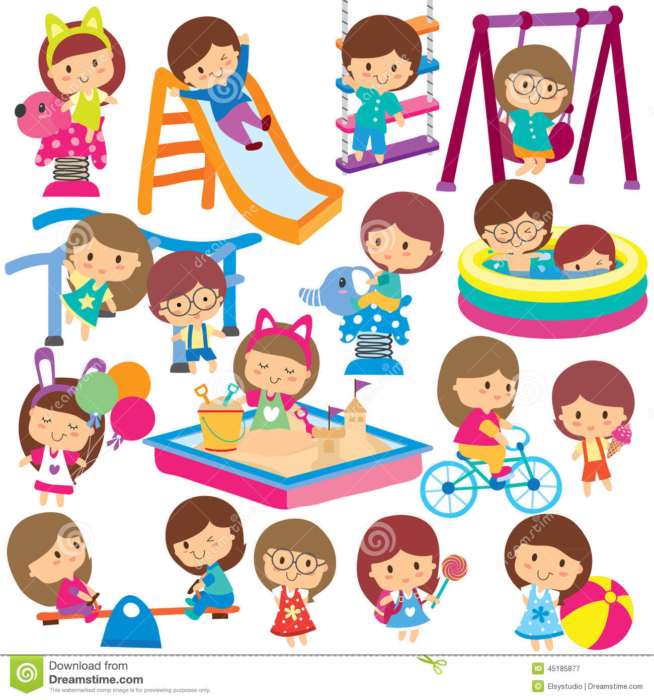 Summer activities for kids clipart 8 » Clipart Station.