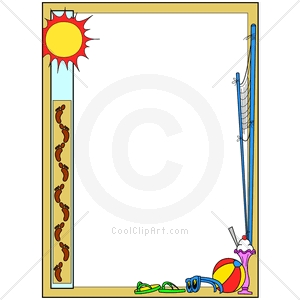 64+ Summer Border Clip Art.