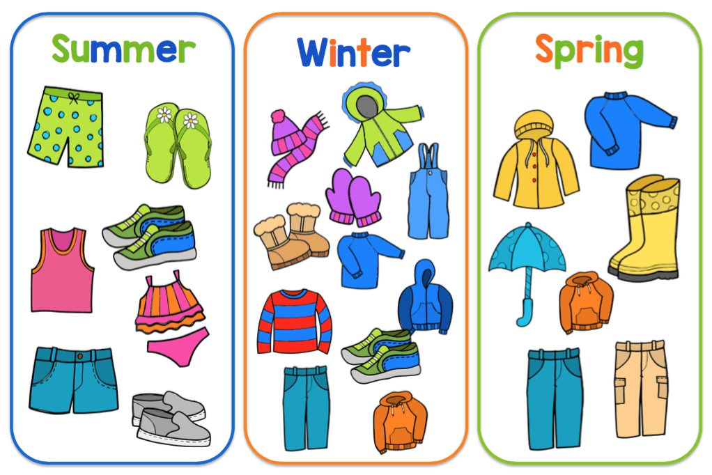 Summer Clothes Clipart.