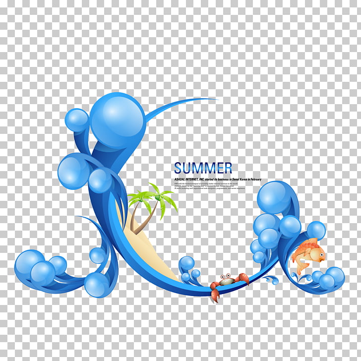 Summer Euclidean , Blue water drops PNG clipart.