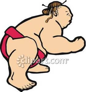 Sumo Wrestler Clipart Picture.