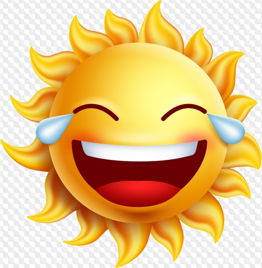 Fun Sun Clipart with transparent background, PNG, free download.
