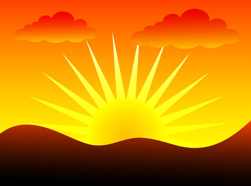 Sundown Clip Art.