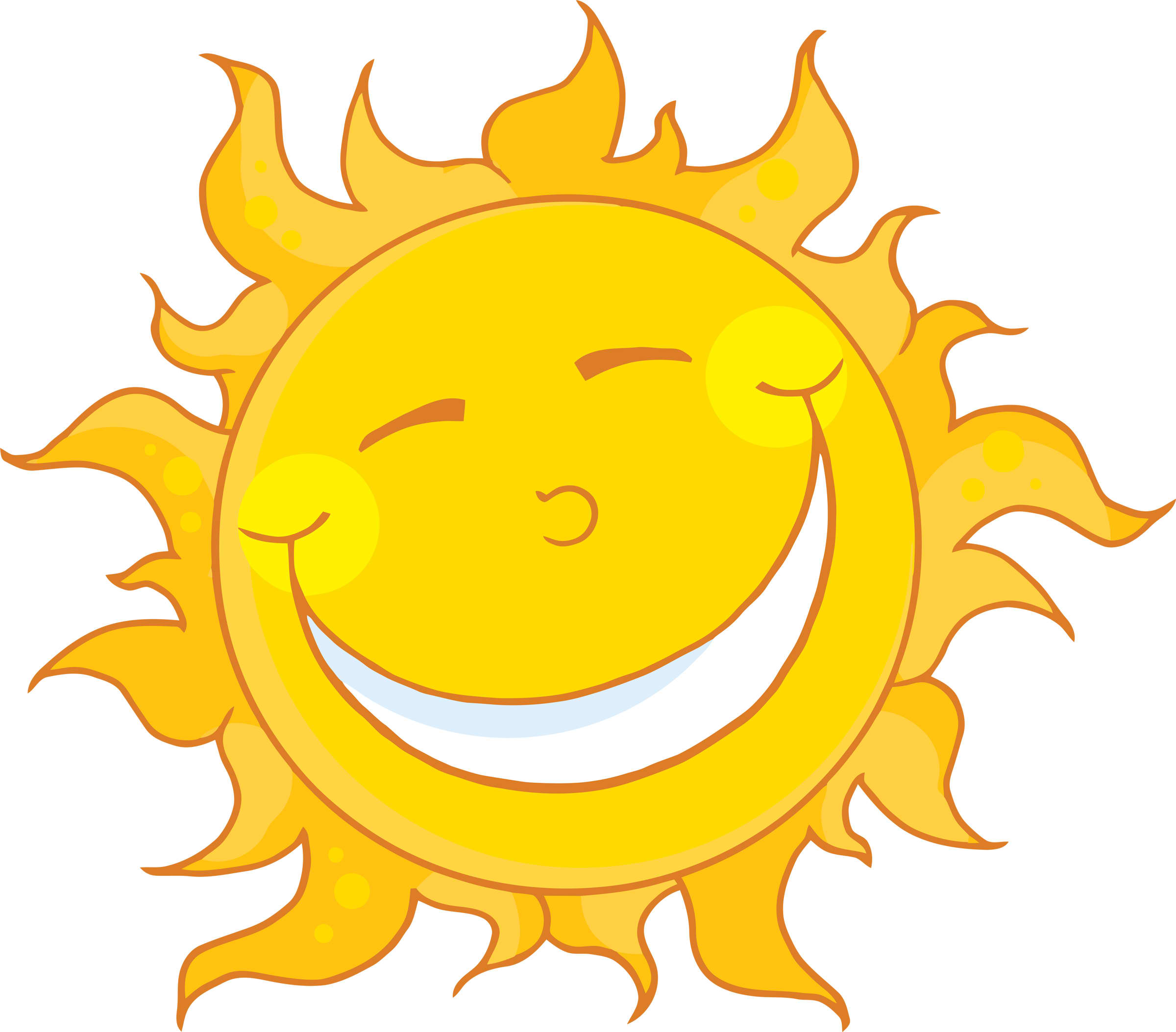 Smiling Sun Face.