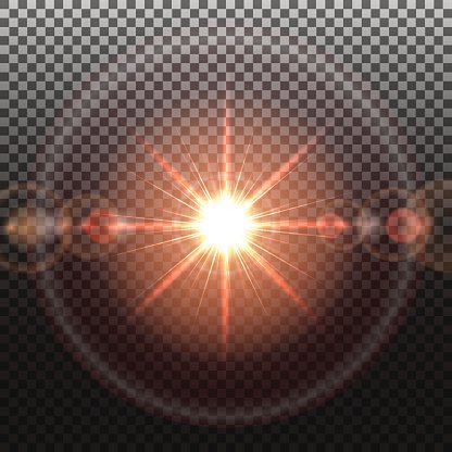 Solar flare Clipart Image.