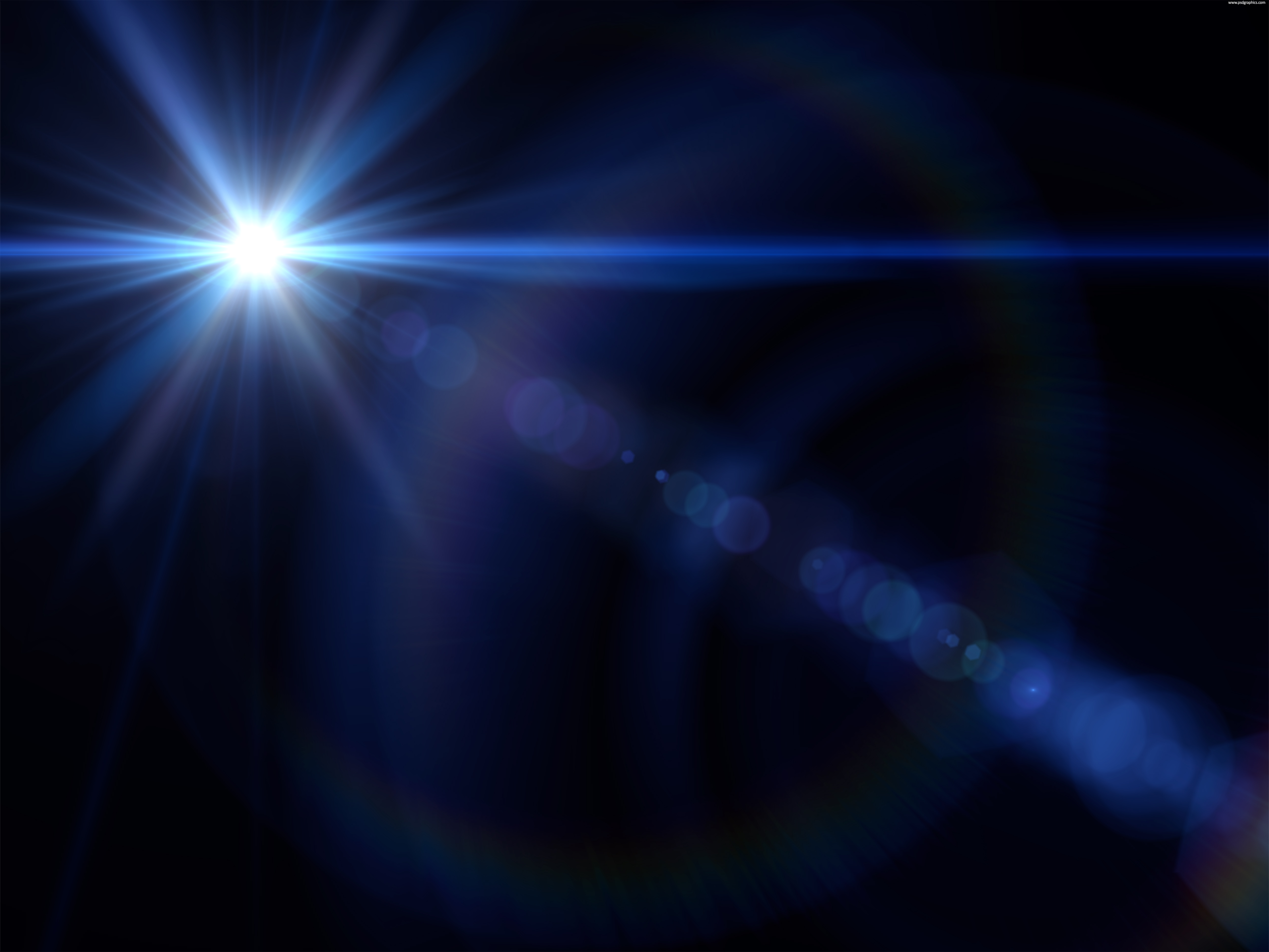 Lens flare effect (PNG).