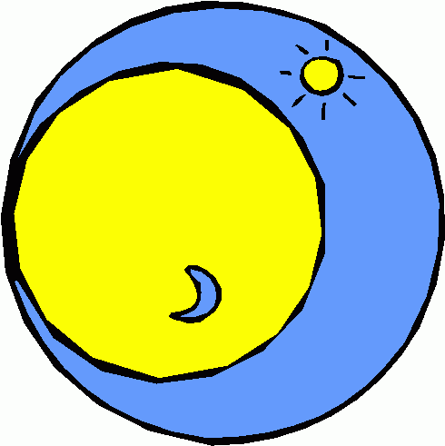 Sun and Moon Clipart.