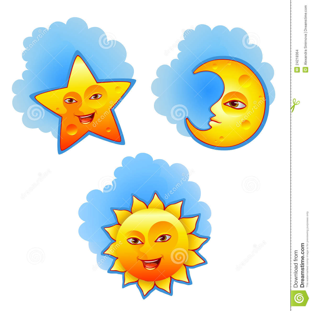 Sun Moon And Stars Svg