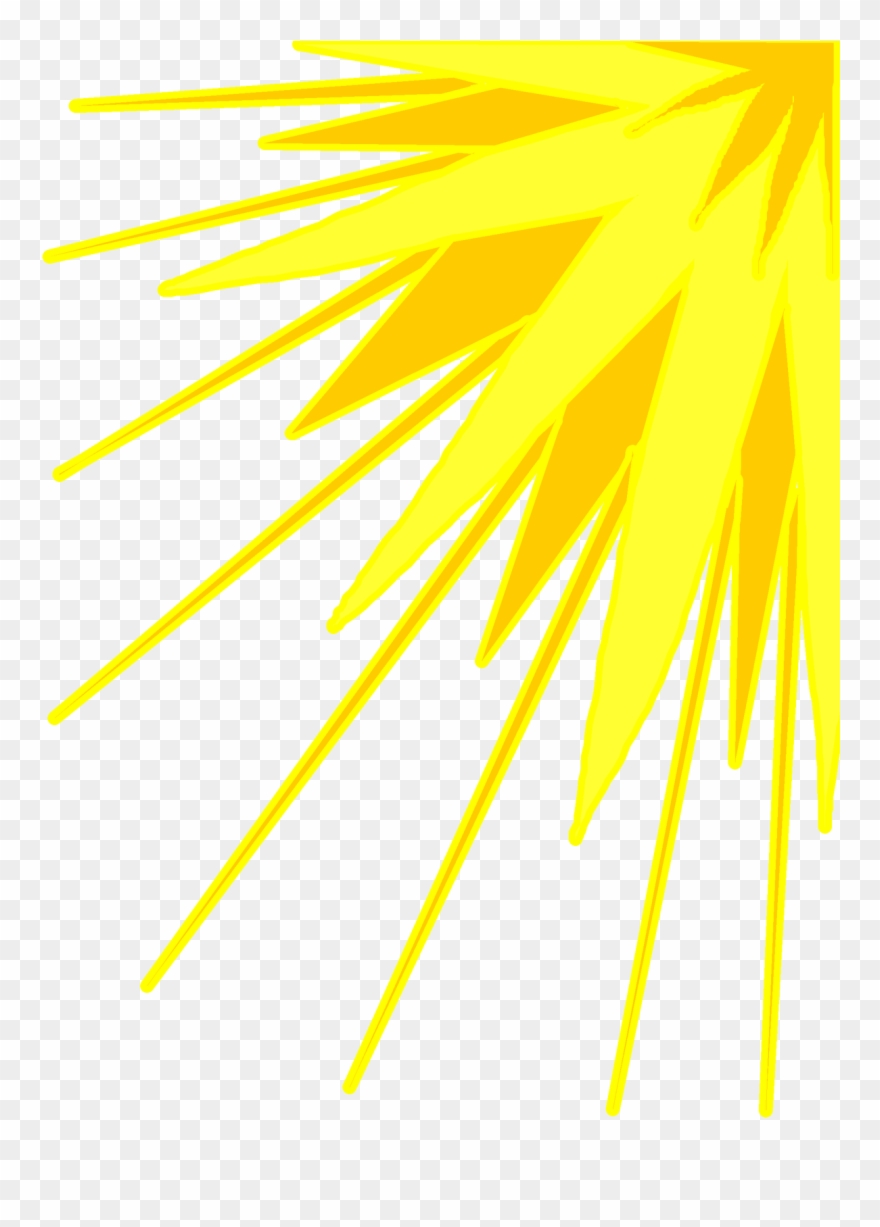 Yellow Sun Rays Png Clipart (#2263426).